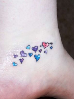 Love Hearts Tattoos Design